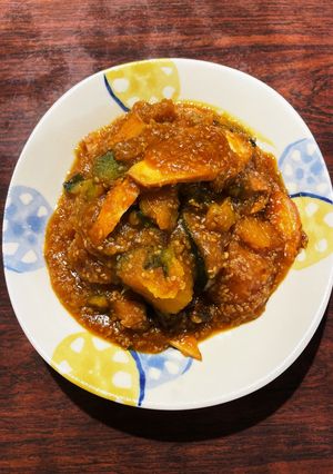 鶏ハムと南瓜の胡麻餡掛け-レシピのメイン写真