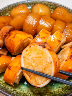 モチモチ染み染み!簡単イカ飯&大根-レシピのメイン写真