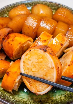 モチモチ染み染み！簡単イカ飯＆大根-レシピのメイン写真