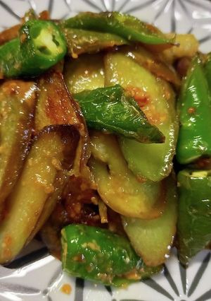 懐かしの味　茄子の味噌炒め-レシピのメイン写真