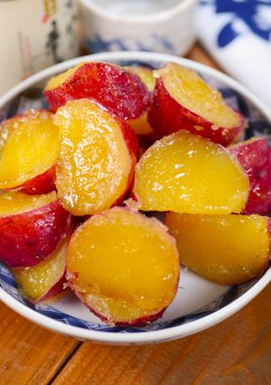 ねっとり甘い💖飴色さつまいもの蒸し甘露煮-レシピのメイン写真
