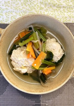 ふわふわ鶏団子の野菜スープ-レシピのメイン写真