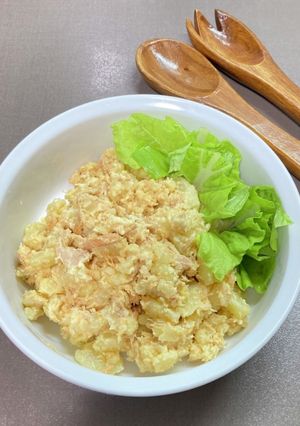 めんツナかんかん使用、タラモサラダ-レシピのメイン写真