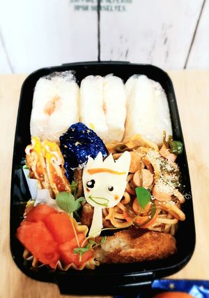 『フォーキー』キャラ入りサンドイッチ弁当-レシピのメイン写真
