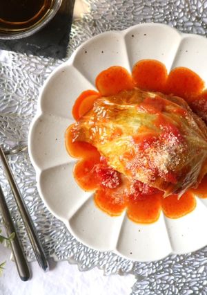挽き肉100gで☆巻かないロールキャベツ-レシピのメイン写真