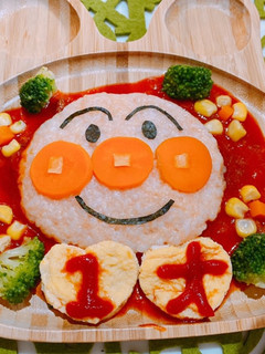 ☆1歳誕生日アンパンマンプレート☆-レシピのメイン写真