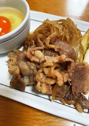 すき焼き風牛皿-レシピのメイン写真