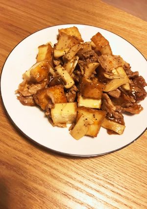 豚肉と厚揚げ豆腐の餡掛け炒め-レシピのメイン写真