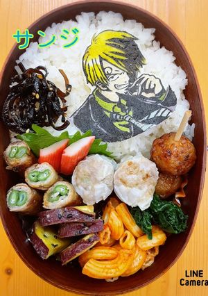ワンピース サンジ キャラ弁オブアート-レシピのメイン写真