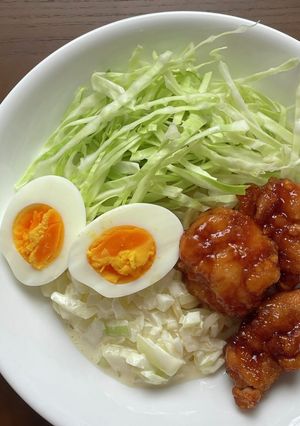 15分で!手抜き タル鶏ぶっかけうどん-レシピのメイン写真