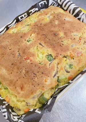 残りもの野菜とHKMでケークサレ-レシピのメイン写真