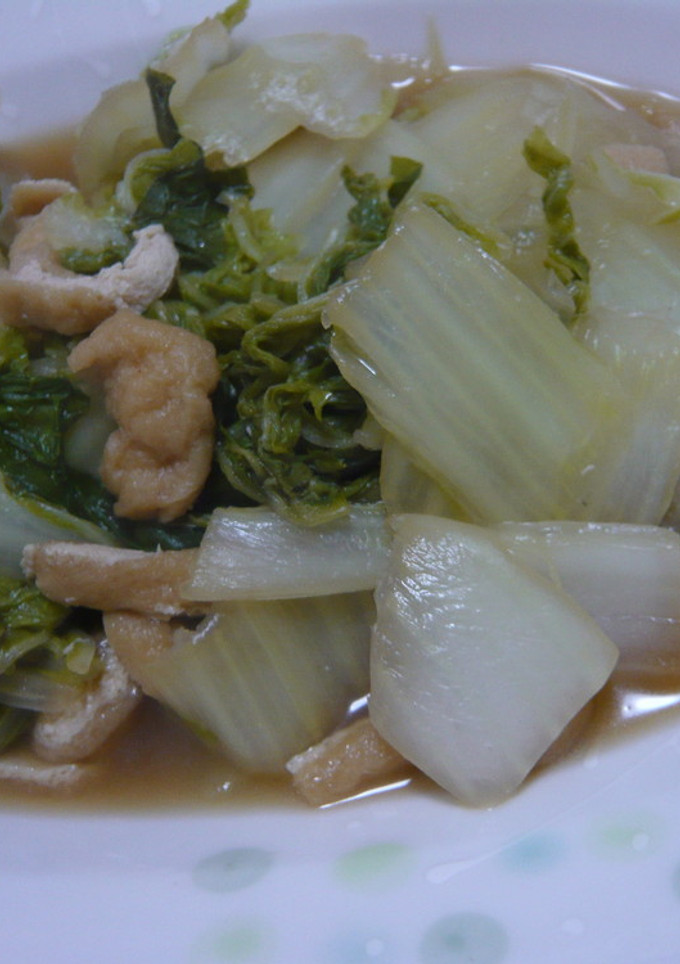 白菜と油揚げくたっと煮♡-レシピのメイン写真