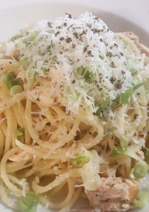 レモンとサーモンのパスタ-レシピのメイン写真