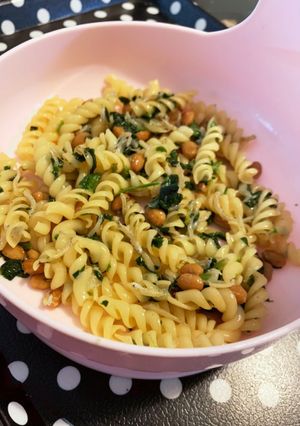 野菜嫌い3歳ほうれん草しらす納豆マカロニ-レシピのメイン写真