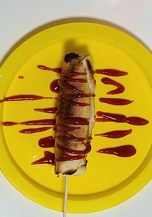 材料2つ!簡単伸び〜るチーズハットグ-レシピのメイン写真