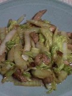 白菜と鶏肉の炒めもの-レシピのメイン写真