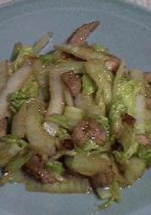 白菜と鶏肉の炒めもの-レシピのメイン写真