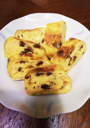 しじみの佃煮が入った玉子焼き-レシピのメイン写真