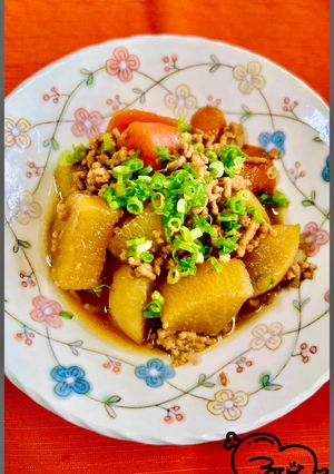 白米消滅しるびー食堂！大根と豚肉の煮物-レシピのメイン写真