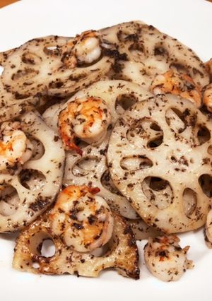 エビとレンコンの中華炒め♪ゆかり風味！-レシピのメイン写真