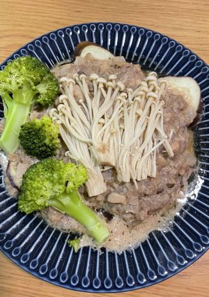 コストコ赤身ひき肉の蒸し物-レシピのメイン写真