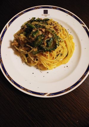 鬼才のゴーヤのカルボナーラ-レシピのメイン写真