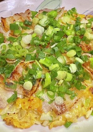 うまい棒とポテトチップでお好み焼き-レシピのメイン写真