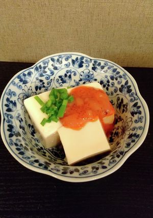 イカの塩辛　とびっこ　冷奴-レシピのメイン写真
