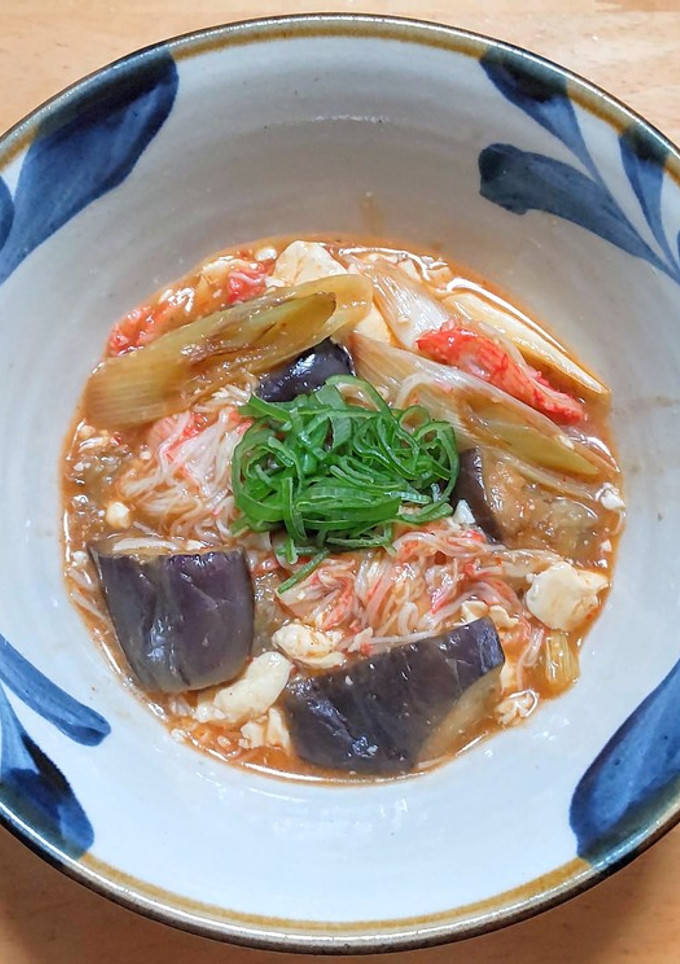 ナスとネギの中華風あんかけ豆腐-レシピのメイン写真