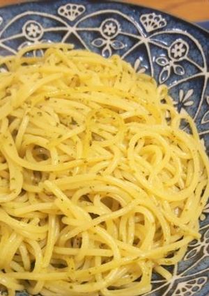 ドレッシングで作るバジルパスタの調整-レシピのメイン写真