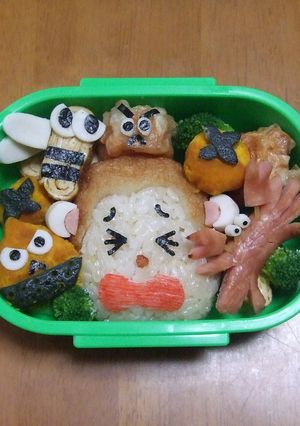 キャラ弁　さるかにがっせん-レシピのメイン写真