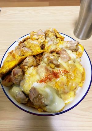 ふわとろチーズ親子丼-レシピのメイン写真