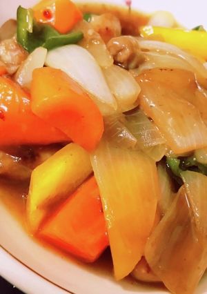 揚げない♬。.鶏と野菜の黒酢炒め-レシピのメイン写真