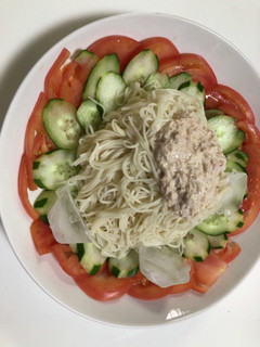 簡単☆時短☆夏に冷たい麺☆沖縄風素麺☆-レシピのメイン写真
