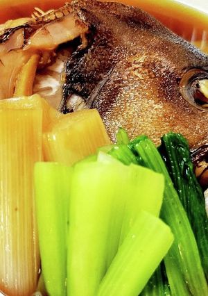 【釣りごはん】☆マハタのお頭の煮付け-レシピのメイン写真