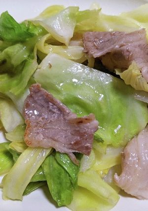 キャベツと豚バラ肉の塩レモン炒め-レシピのメイン写真