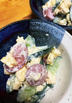 きゅうりとたまごウィンナーのマヨサラダ-レシピのメイン写真