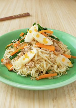 野菜が摂れるそうめんチャンプルー-レシピのメイン写真