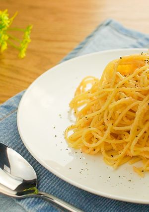 シンプルで簡単！明太子スパゲッティ-レシピのメイン写真