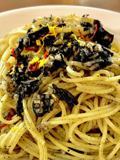 富山名物「いかの黒作り」でイカ墨パスタ-レシピのメイン写真