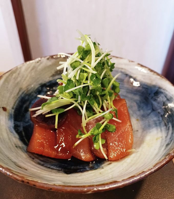 #ヅケ鮪　#おつまみ　#丼　#一石二鳥！-レシピのメイン写真