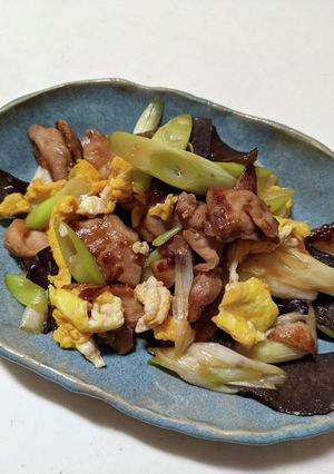 鶏肉ときくらげの炒め物-レシピのメイン写真