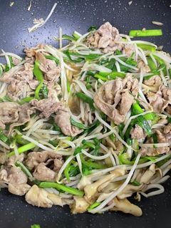 豚肉とニラともやしとピーマンの炒めもの-レシピのメイン写真