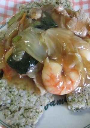 華正樓の中華あんかけうるち玄米餅-レシピのメイン写真