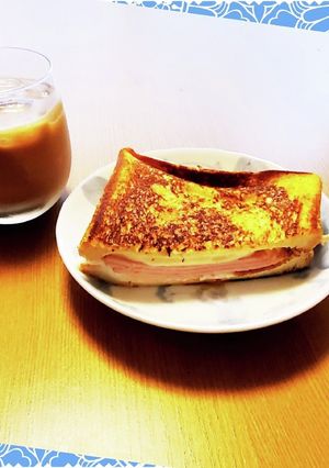 ハム玉チーズのホットサンド-レシピのメイン写真