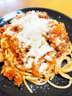 玉ねぎと挽肉のトマトパスタ(クラシコ)-レシピのメイン写真