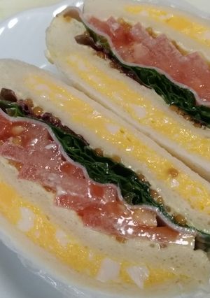ランチパックde具だくさんサンドイッチ-レシピのメイン写真
