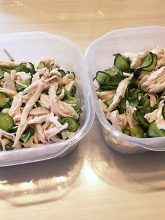 鶏むね肉ときゅうりのごま油あえ-レシピのメイン写真