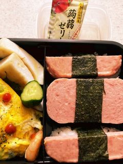 スパムおにぎり高校生男子弁当-レシピのメイン写真