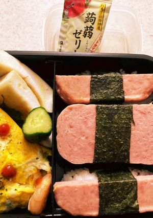 スパムおにぎり高校生男子弁当-レシピのメイン写真
